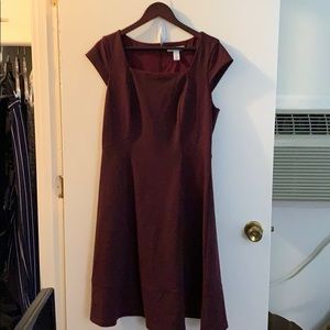 Burgundy WHBM Dress